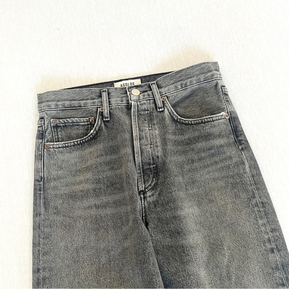 AGOLDE 90's Mid Rise Loose Jeans in Outline - Picture 4 of 12